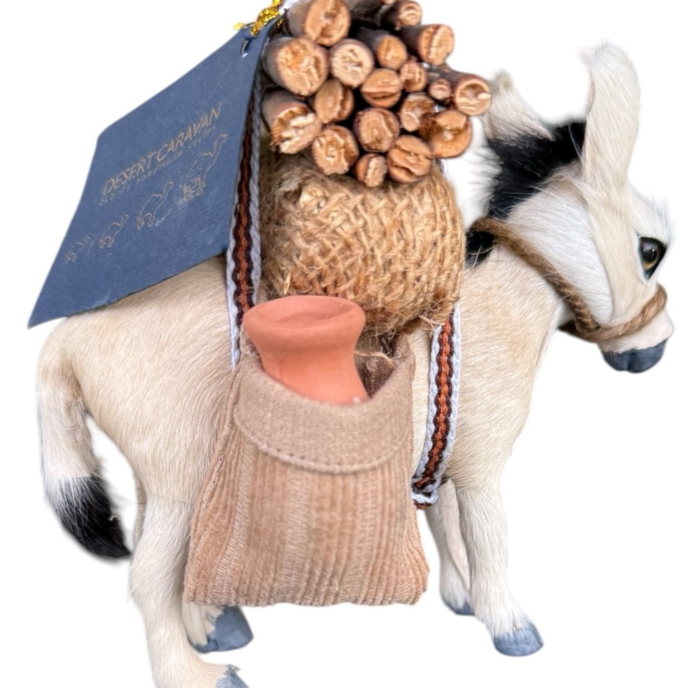 Hand crafted Awesome loaded handmade donkey , ht. 5”, 5” long NWT. Only 1 left - Picture 4 of 4